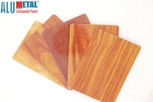 China ACM Bond Wooden Aluminum Composite Panel 6mm Thickness wholesale