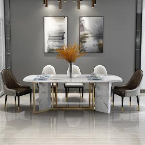 China 8 Seater Marble Luxury Dining Table And Chairs Italian Furniture Unik Ideas wholesale