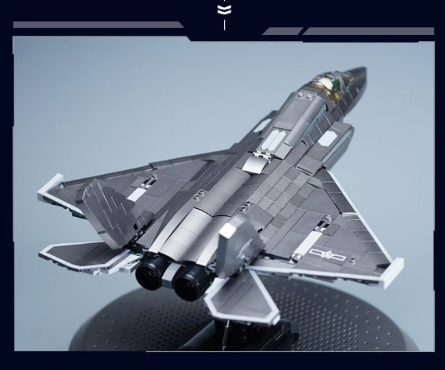 J20 J35 Plastic Model Airplane Helicopter 1/44 Toy Fighter Jet Model Building Blocks Educational Toys For Kids
