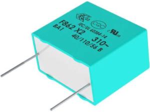 China 15.0 – 27.5mm Smd Film Capacitor , 310V 0.1uF Metallised Film Capacitors wholesale