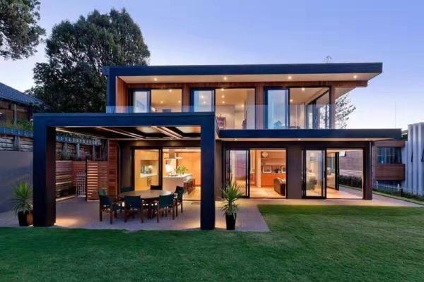 EU/USA/NZ/Australia Standard Light Steel Frame Prefabricated Houses , With Big