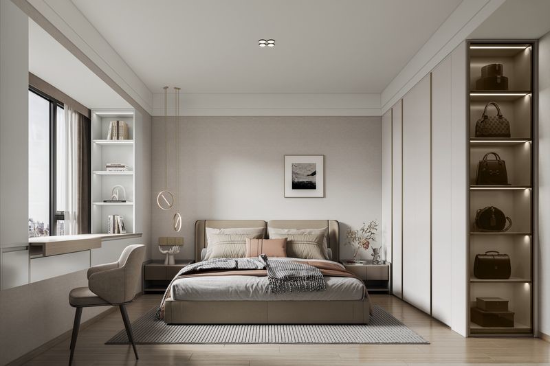 Sleek Elegantly Crafted Bedroom Steel Wardrobe Contemporary Bedroom Wardrobe OEM