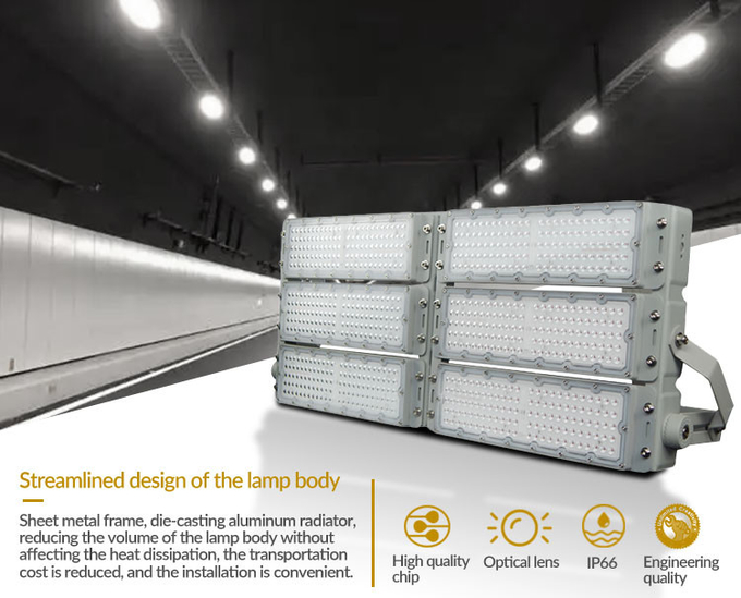 High Luminous LED High Mast Light 300W Led Stadium Light For Tunnel Illumination