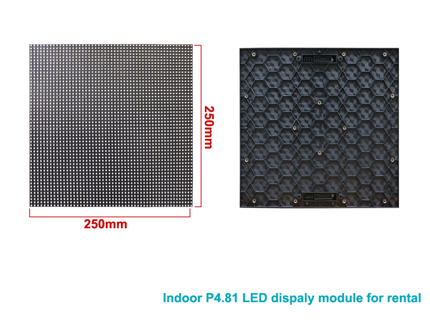 Stage background large led wall full color smd indoor rental p4.81 led display