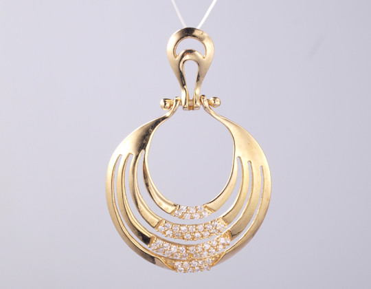 Unique 925 Silver Geometric Pendant Decorated With Customizable Zircon Silver Gemstone Rings jewelry Accessory