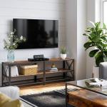 Large TV Stand, Long TV Stand, Industrial TV Furniture, Particleboard TV Stand,