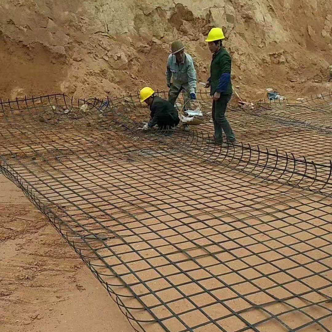 High Tensile Strength Steel Plastic Geogrid for Road and Railway Construction in Made