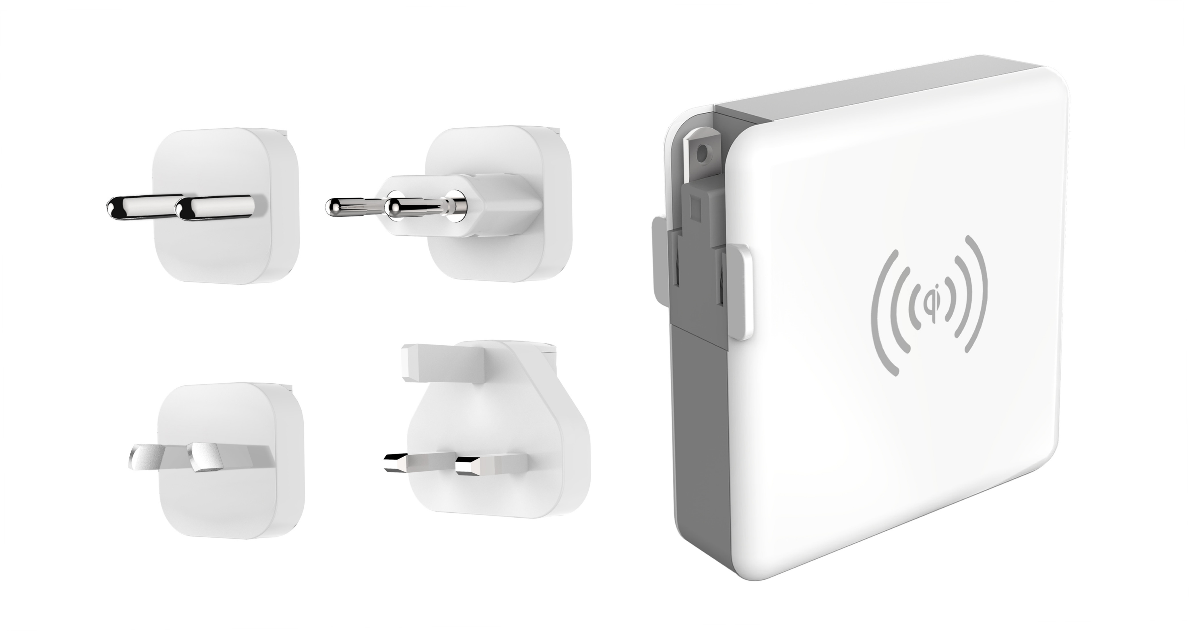 4 In 1 Plug 2 USB 5200mAh Travel Charger Power Bank