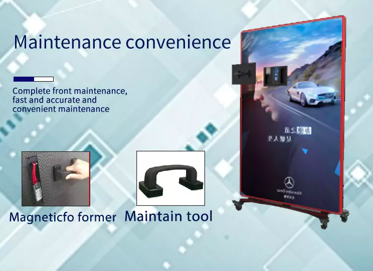 Full Color HD P2.5 Poster Led Display Indoor Portable Digital Mirror