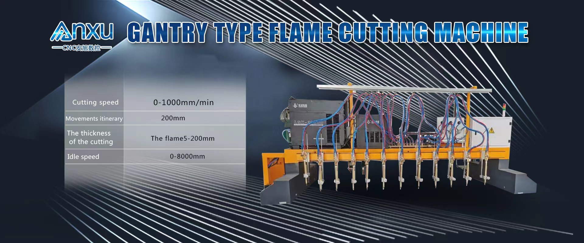 AX-2060 Metal Cutting Flame Cutting Machine For Heavy Stainless Steel Plate