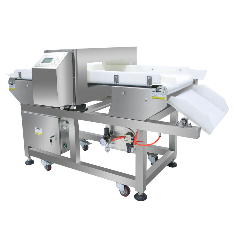 Professional Manufactured Custom Food Metal Detector Machine With Reject In Food Packaging