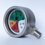 60 Psi SS 316 Bayonet Ring Pressure Gauge 2.5 Inches Glycerine Manometer