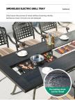 Cast Aluminum Multifunctional BBQ Garden Set Outdoor BBQ Grill Table
