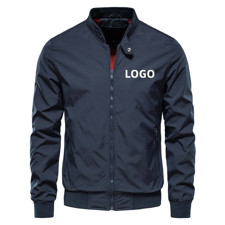 Solid Color Warm Down Jacket Spring Autumn Handsome Casual Jacket