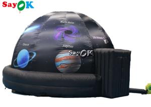 China 5m Diameter Inflatable Planetarium Black Projection Dome Tent For Science Dispaly wholesale