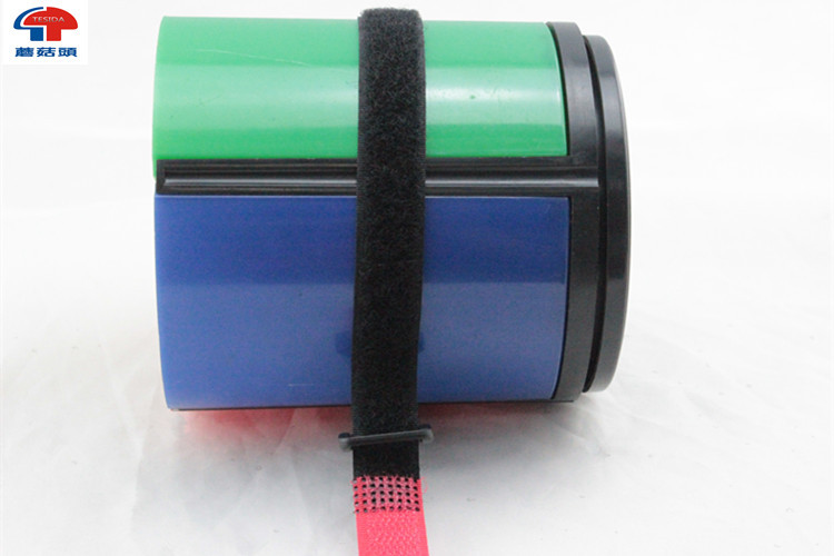 Red Bandage Hook And Loop Cinch Straps , hook and loop roll For Luggage