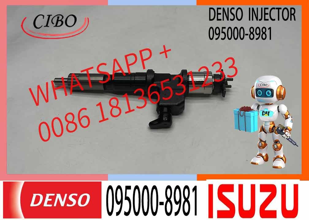 100% Neutral Diesel Fuel Injector Common Rail Injector 095000-8981 8-98167556-1