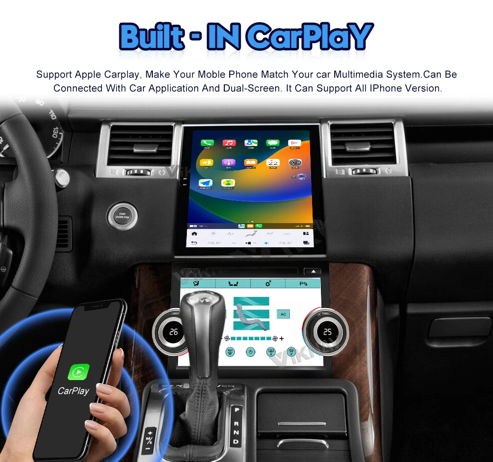 10.4 Inch Android Car Radio Range Rover Sport L320 2009-2013 Aftermarket Head Unit Touch Screen Multimedia Player