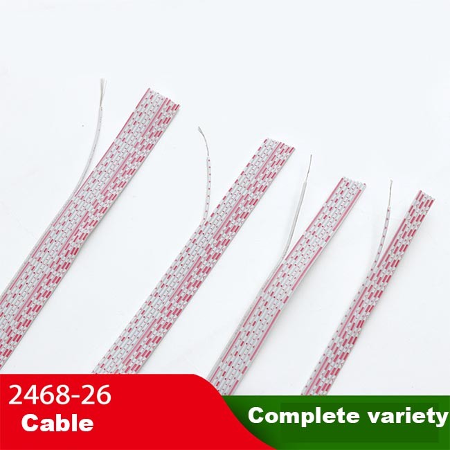 Electrical Cable Bare Copper Wire 12P 10P 8P 6P UL2468 0.45mm Thickness Flat