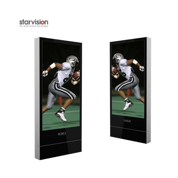 500nits Indoor LCD Digital Advertising Display Industrial Grade For Metro