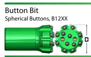 Drilling Tools Button Drill Bit Convex Face 76mm 64mm T38 Button Bit