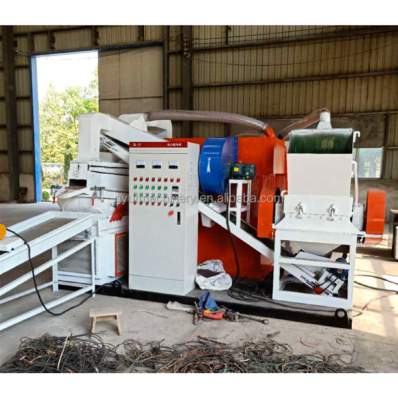 Scrap Cable Crusher Copper Wire Granulator Separator Recycling Machine Line for 2000L/H