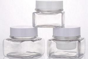 China ODM Square Pet 50g 80g Cream Mask Empty Jar wholesale