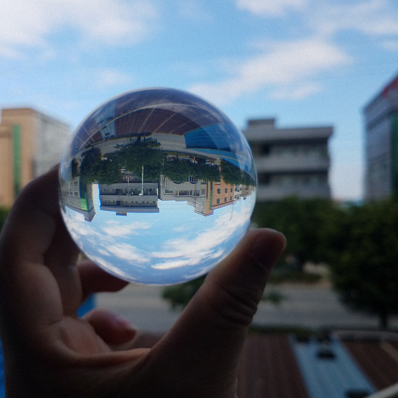 High quality 2.75"/3" 70mm/75mm clear acrylic contact Juggling ball