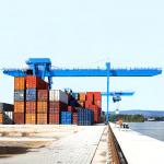 500KN Lifting Shipping Container Gantry Crane Cabin Control