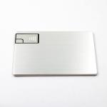 Silver Metal 2.0 Credit Card USB Sticks 16GB 32GB ROSH Approved