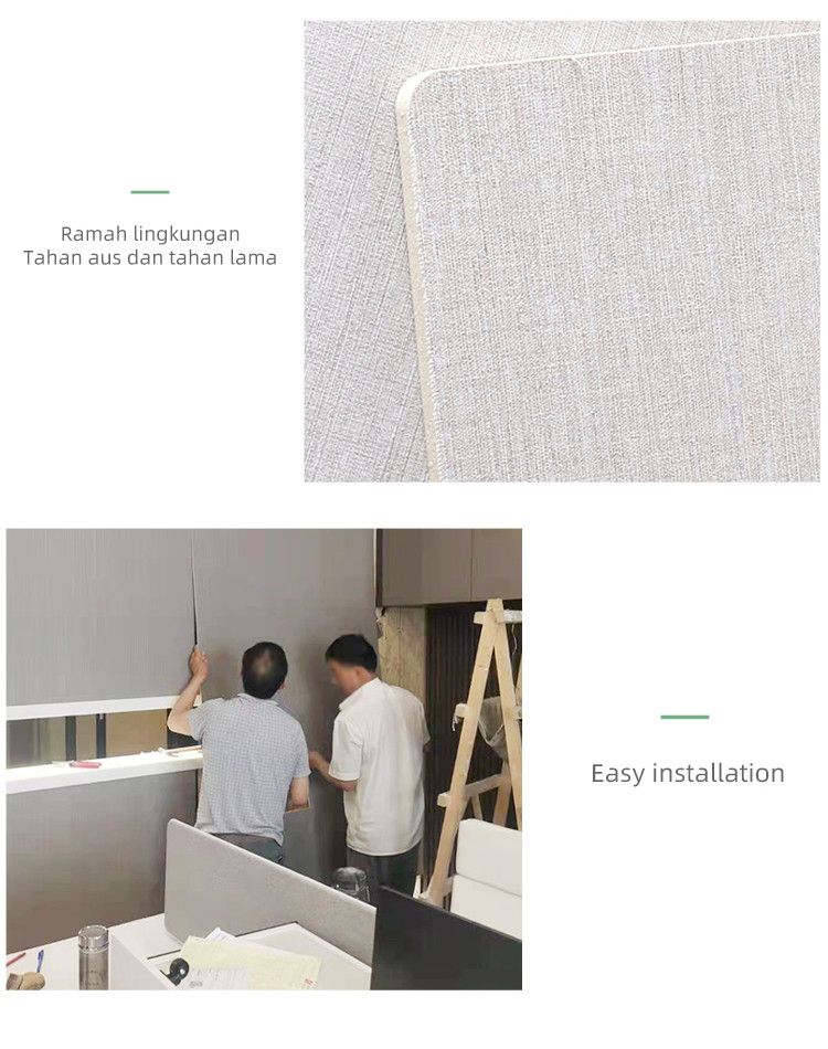 Formaldehyde-Free And Environmentally Friendly Bamboo Wood Fiber Fabric Wall Panel