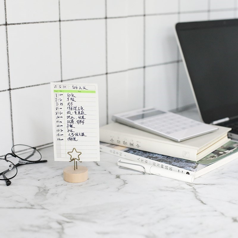 Wooden Memo Clip Wood Holder Party Decoration Card Holders Picture Memo Note Photo Clip Holder