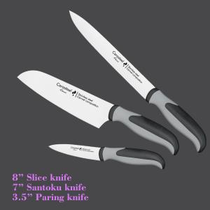 China 8”Carving Cerasteel Kitchen Knife Set Robust Design Cermet Alloy wholesale