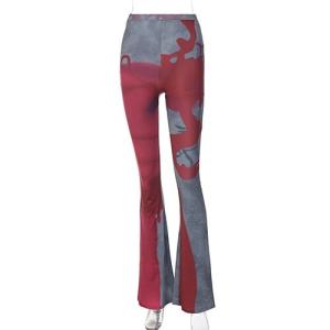 China OEM maufactory European and American printed long trousers wholesale