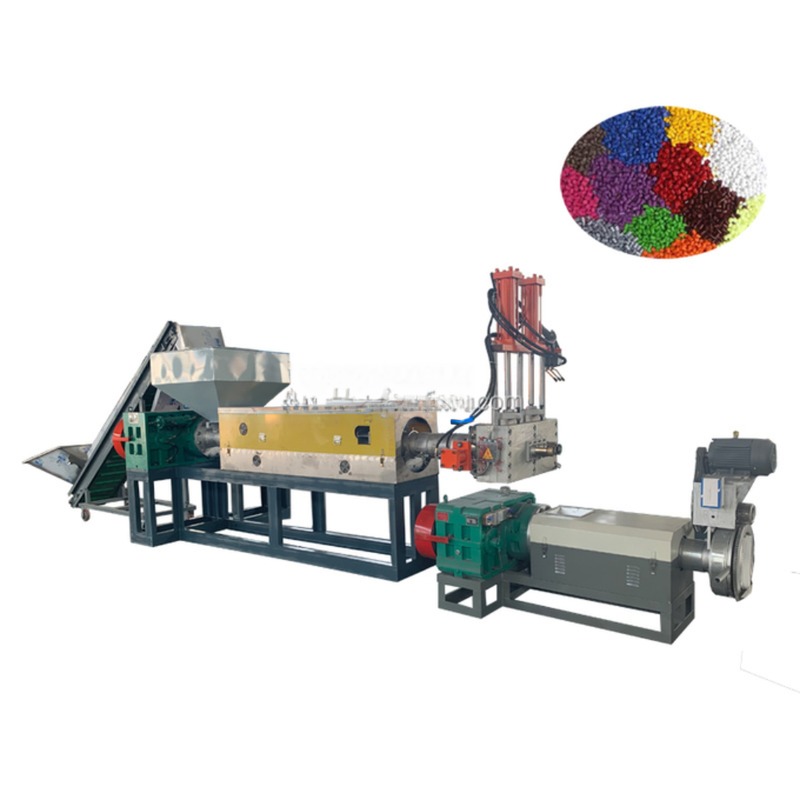 Electric Type Filter Changer HDPE LDPE Plastic Granules Machine for PE Film Recycling
