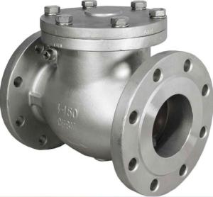 China 4 Inch Carbon Steel PN10 Manual Operated Ceramic Swing Flange Check Valve wholesale