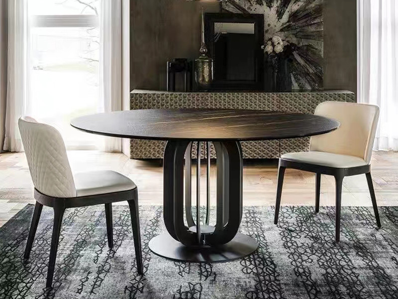 Europe Style Dinner Table And Chairs 6 Dinning Chairs Modern Marble Dining Room Furniture Table