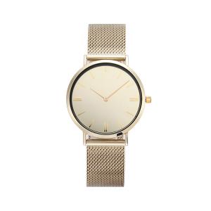 China Luxury 36mm Stainless Steel Quartz Watch Custom Logo Ladies Mirror wholesale