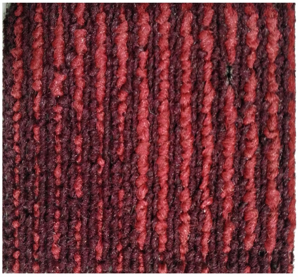 Colored Modern Home Carpet 50x50cm Loop Pile Pattern Anti - Slip Feature