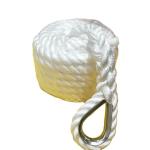 White 3 Strand Twisted Nylon Rope Nylon Boat Anchor Line Anchor Rope