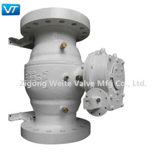 China 300LB 10 Inch Ball Valve WCB Carbon Steel Trunnion Mounted wholesale
