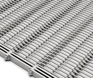 China Food grade 304 stainless steel flat flex wire mesh conveyor belt for bread baking wholesale