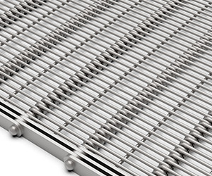 Food grade 304 stainless steel flat flex wire mesh conveyor belt for bread
