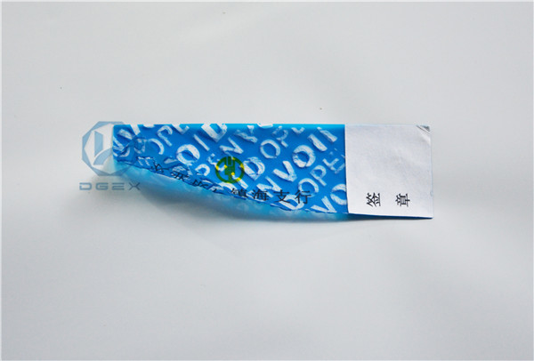 Retail Tamper Evident VOID Non Residue Security Labels Anti - Counterfeit Sticker