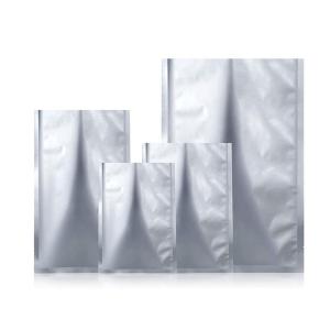 China CE Kitchen Silver Aluminum Foil Bags Plat Type FDA Resealable Mylar Bags wholesale