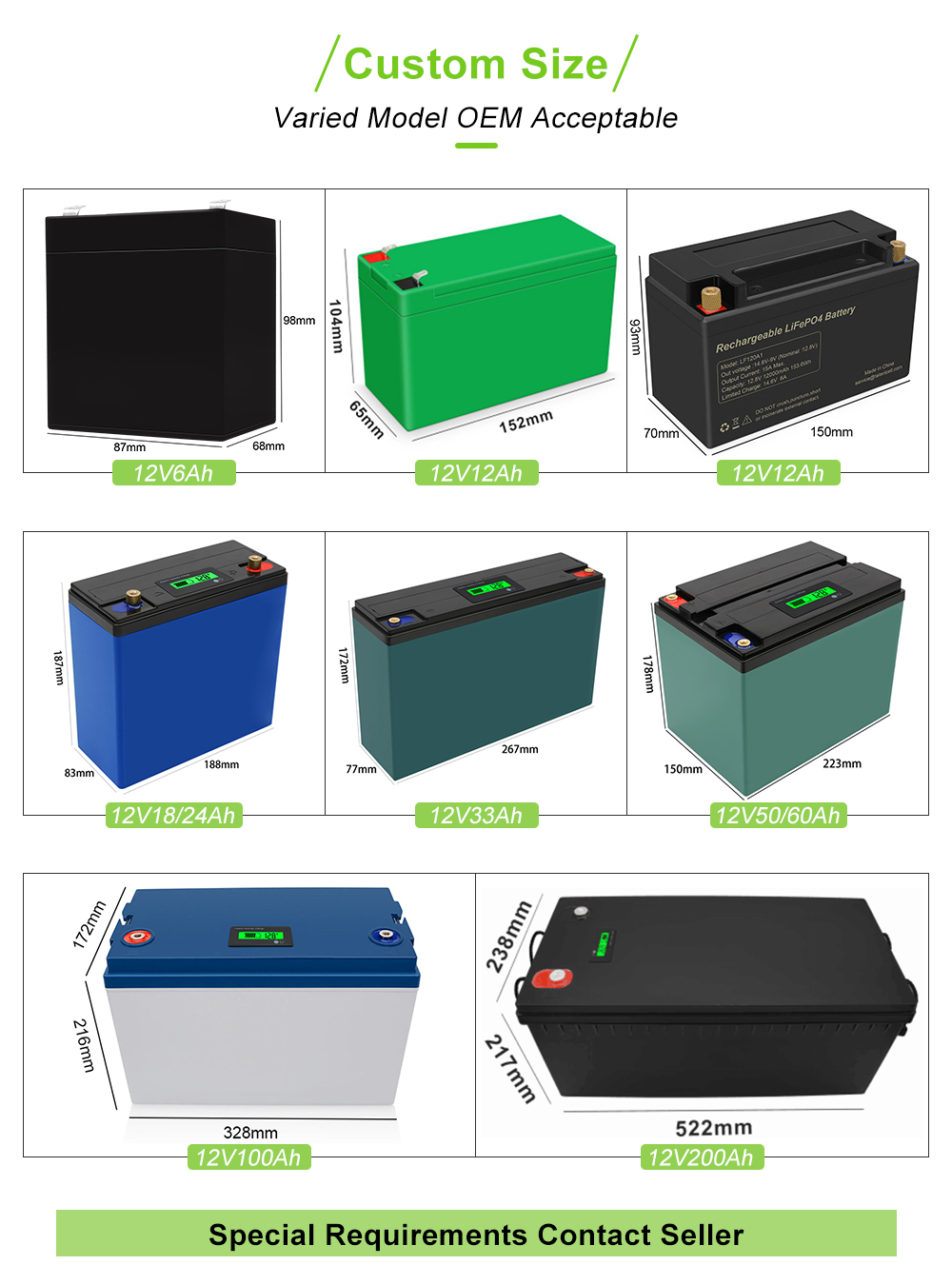 Rechargeable Waterproof Lifepo4 Battery Backup Pack Deep Cycle 48v 100ah