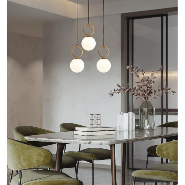 Modern LED Glass Pendant Lights Hanging Lamps Living Room Light Fixture(WH-GP-62)