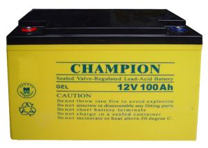 China China Champion Battery 12V100AH NP100-12-G Sealed Lead Acid GEL Battery, Solar Battery, Deep Cycle Battery wholesale