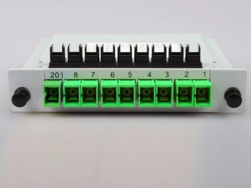 TV System 1 8 Plc Splitter , SC APC Splitter ABS Material