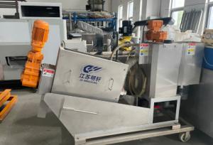 China 3.7kw Volute Sludge Screw Filter Press Machine SUS304 2050 * 750 * 1200 wholesale